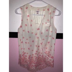 Floral sleeveless blouse